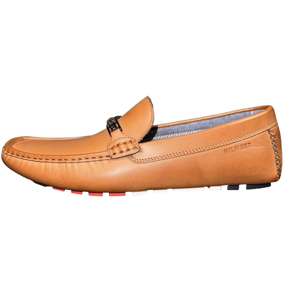 Tommy Hilfiger Size 8 M Loafer Shoes Delsher Driving Brown Soft Moccasin New
